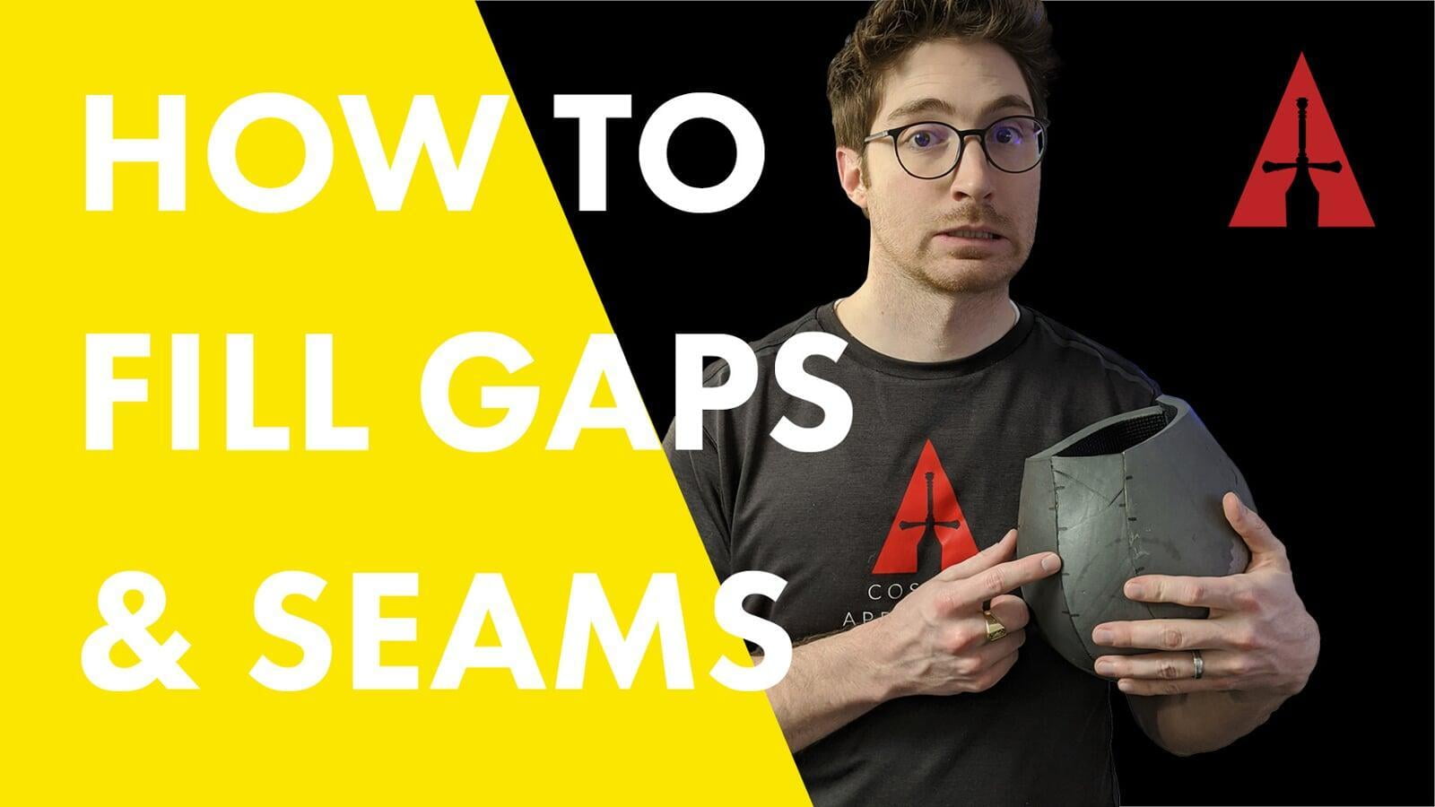 How to fill EVA Foam gaps and seams for Props and Armor - Cosplay Quick Tip Clip